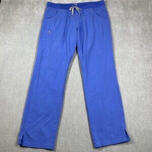 FIGS Technical Collection Kade Pants Womens Large Blue Drawstring Scrub T21004T